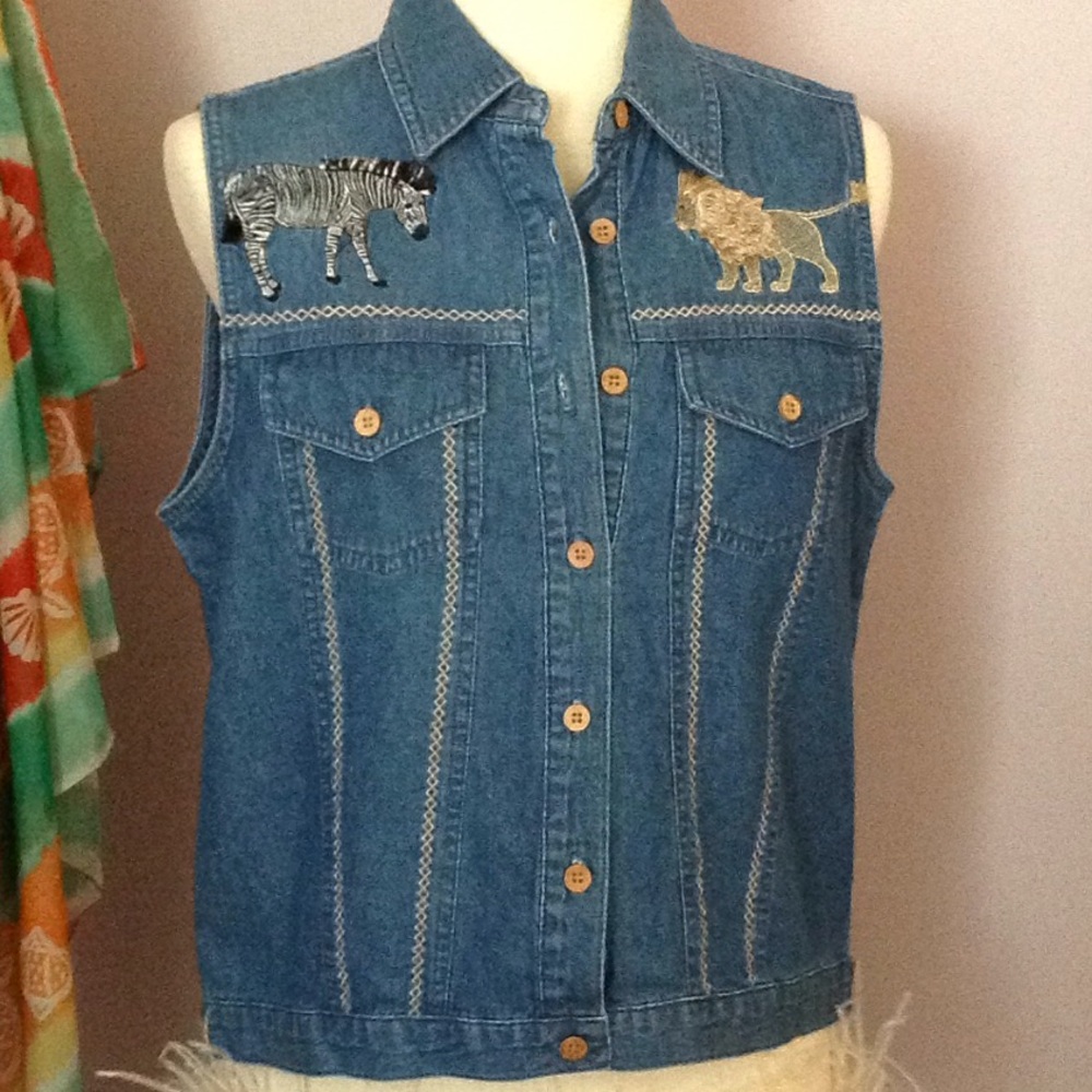 Adorable Denim Vest 🦓